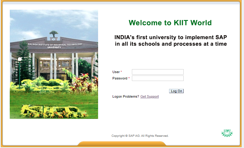 KIIT University SAP Login Portal