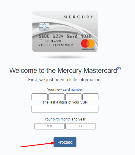 Mercury Mastercard Credit Card