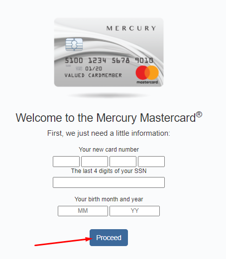 mercury visa cash advance