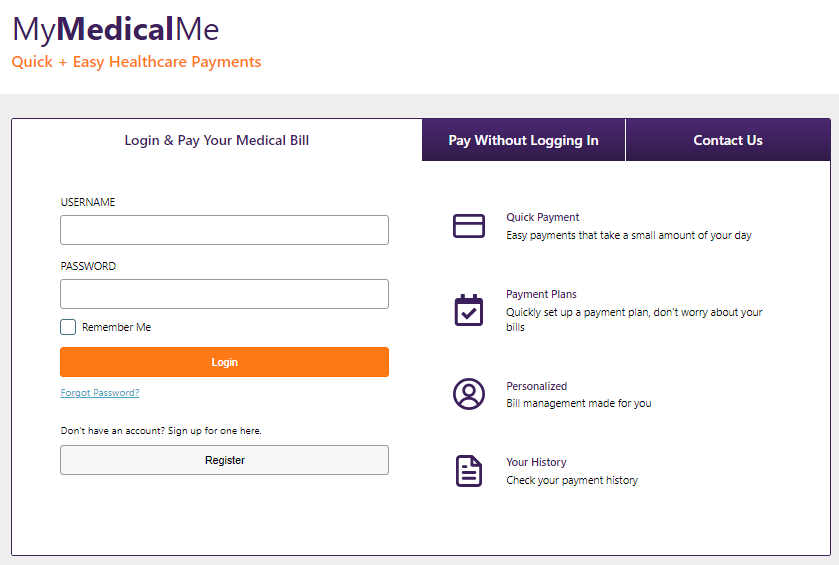 Login Mymedicalme