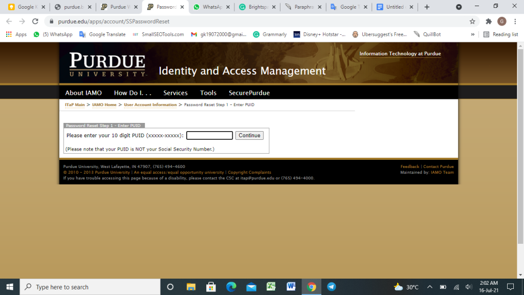 Brightspace Purdue login