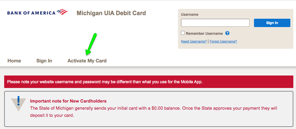 UIA debit card