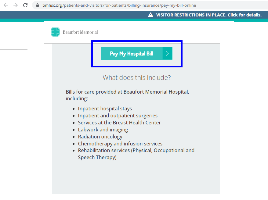 Beaufort Memorial Hospital Patient Portal