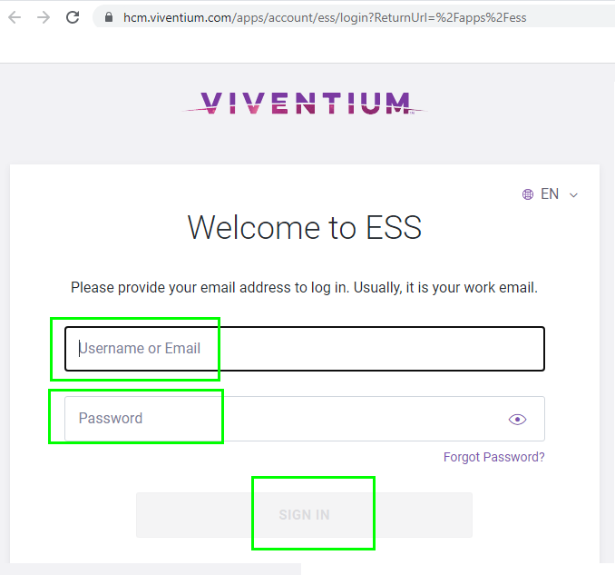 Viventium Employee Login 