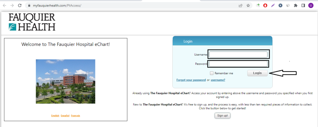 fauquier Patient Portal Reset Your Password