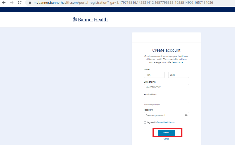 My Banner Patient Portal