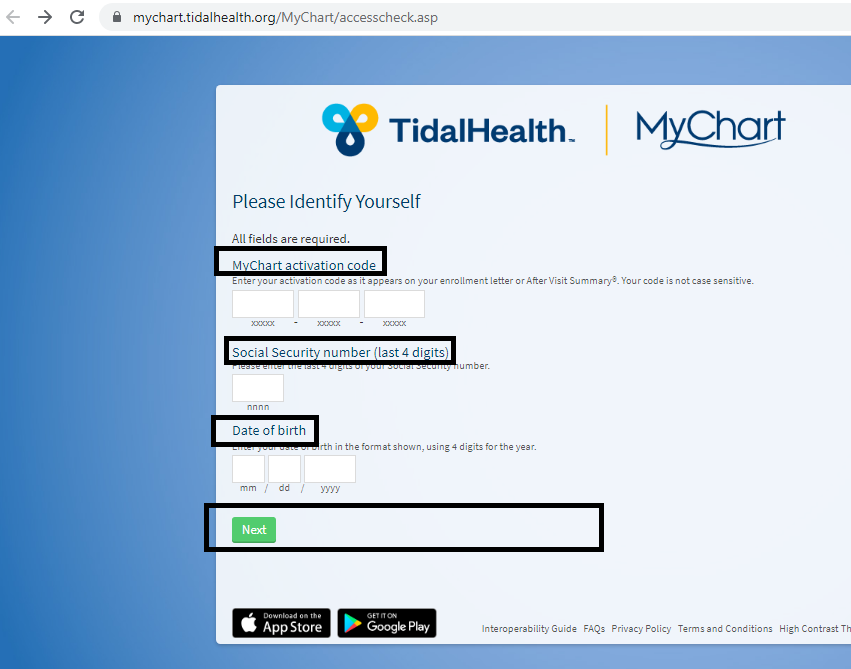 Tidal Health Patient Portal