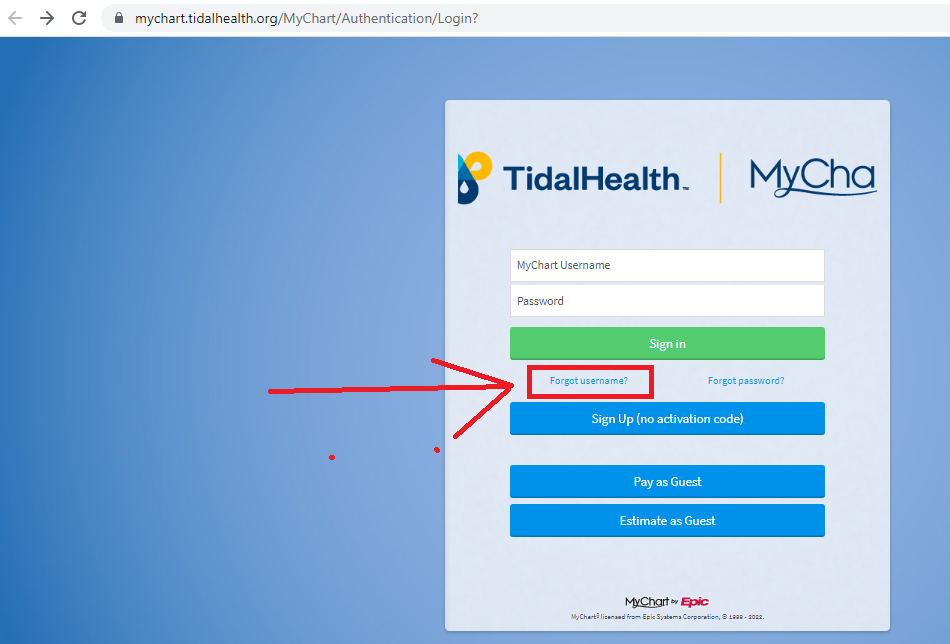 Tidal Health Patient Portal