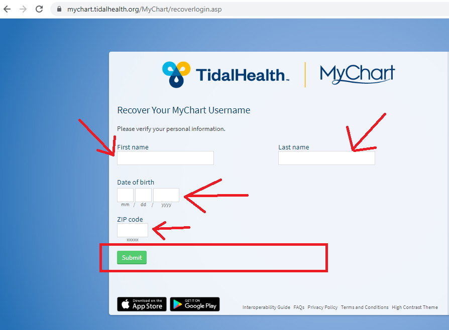 Tidal Health Patient Portal