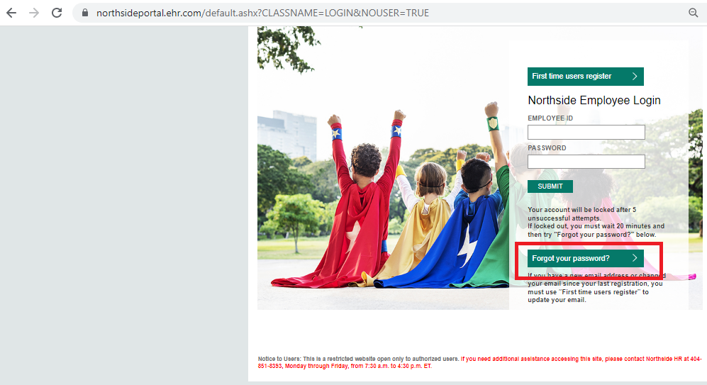 MyNorthsideHR Employee HR Portal