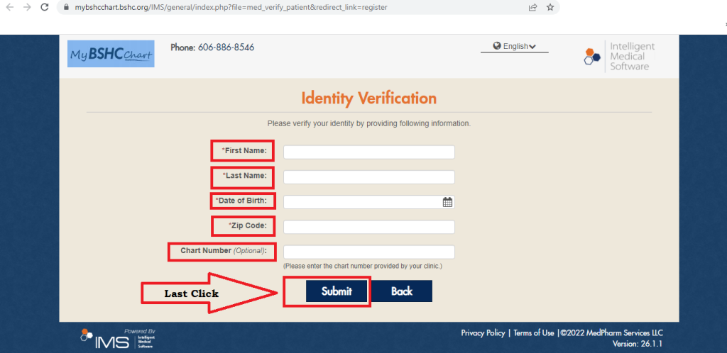 BSHC Patient Portal Log In