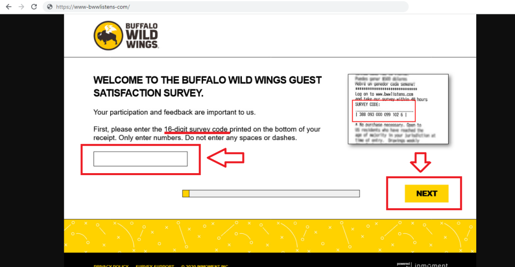 Buffalo Wild Wings Guest Satisfaction Survey