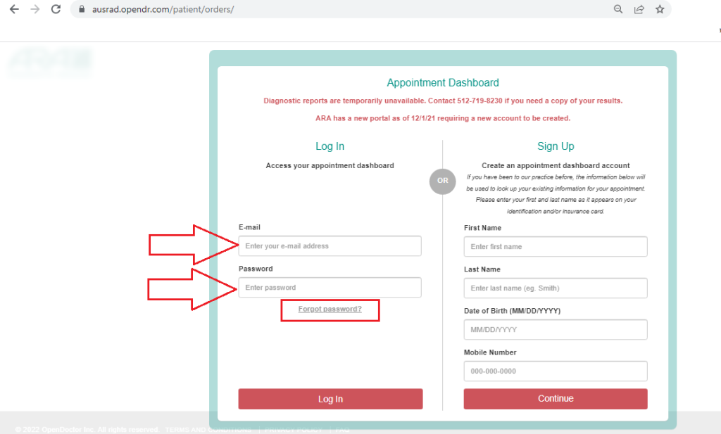 Ara Patient Portal Log In