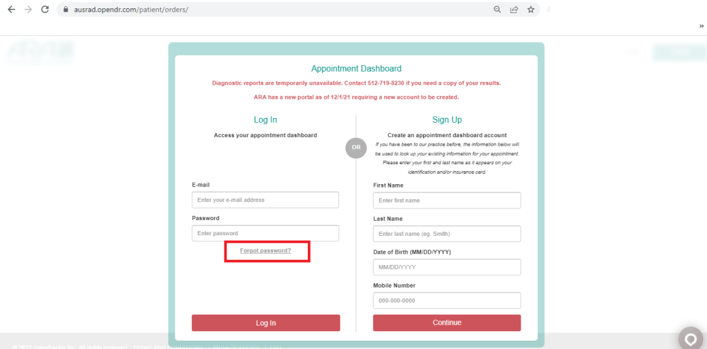 Ara Patient Portal Log In