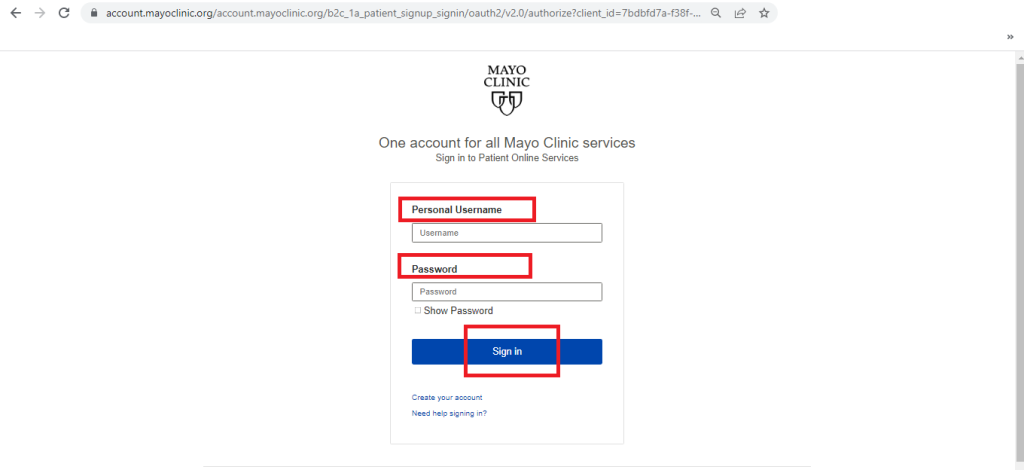 Mayo Patient Portal Login 