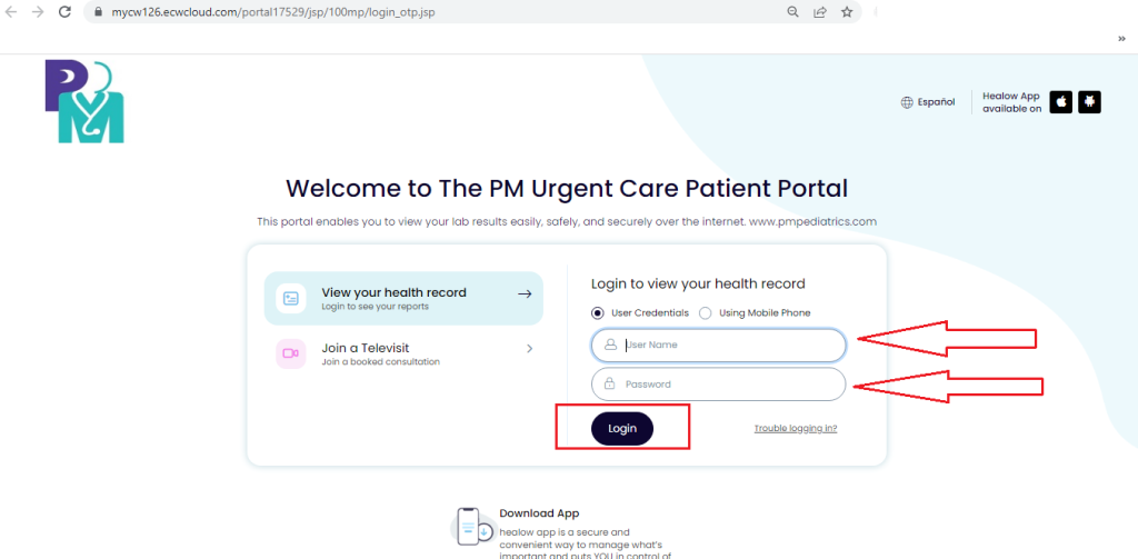 Pm Pediatrics Patient Portal 
