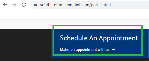 Southern Bone and Joint Patient Portal 