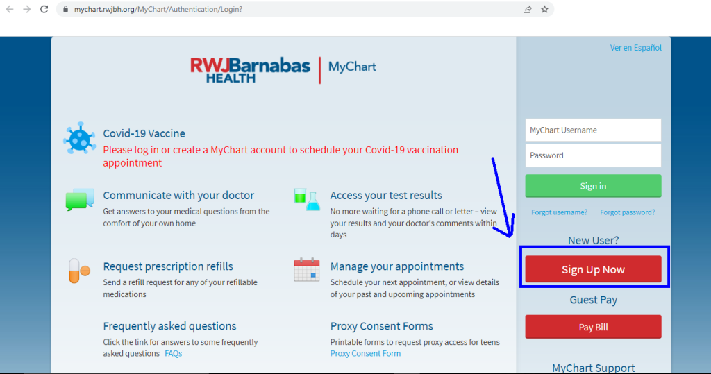 RWJ Health Connect Patient Portal