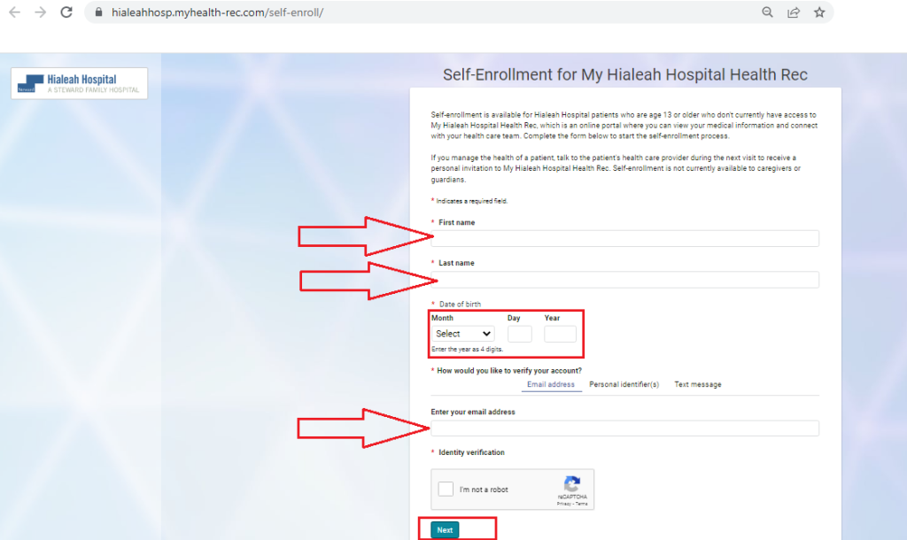 Hialeah Hospital Patient Portal Log In