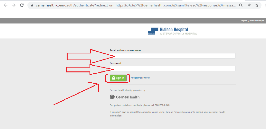 Hialeah Hospital Patient Portal Log In