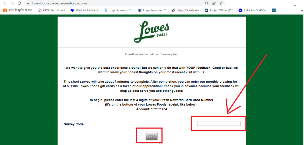 Lowes Foods Customer Survey