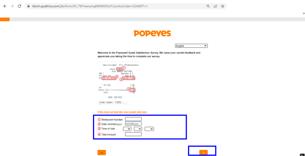 Popeyes Guest Experience Survey