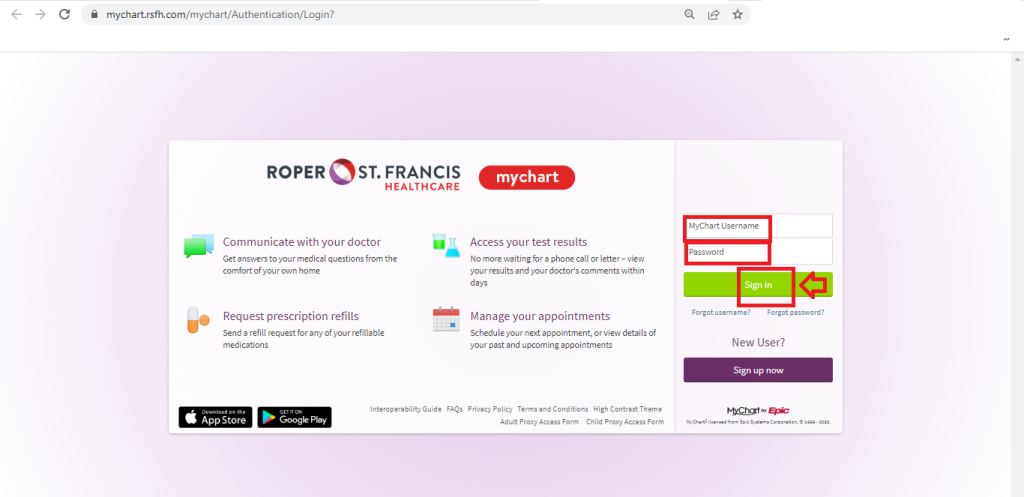 Roper Patient Portal