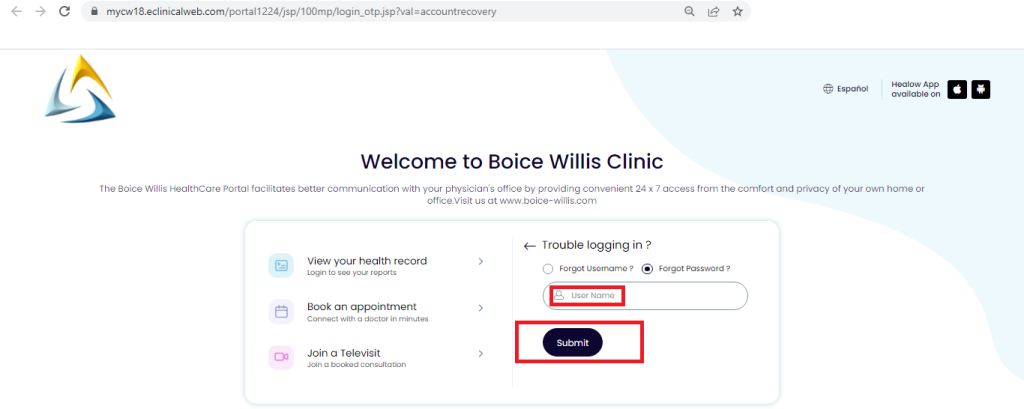 Boice Willis Patient Portal