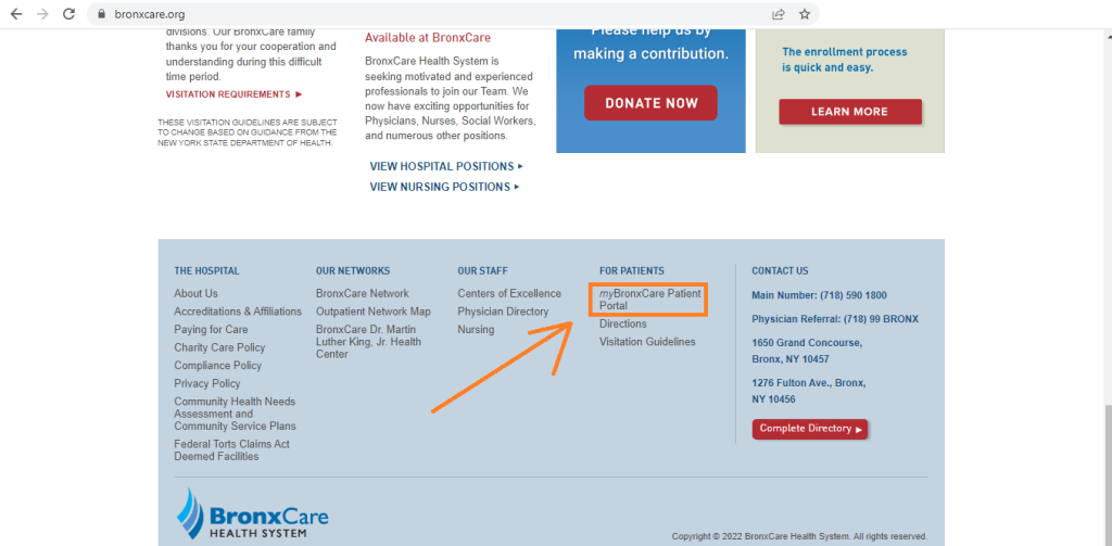 Bronxcare Patient Portal