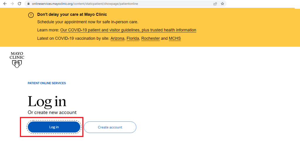 MAYO Clinic Patient Portal