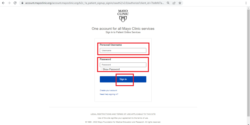 Mayo Clinic Patient Portal Log In Login Portal