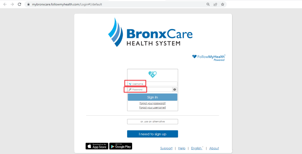 Bronxcare Patient Portal