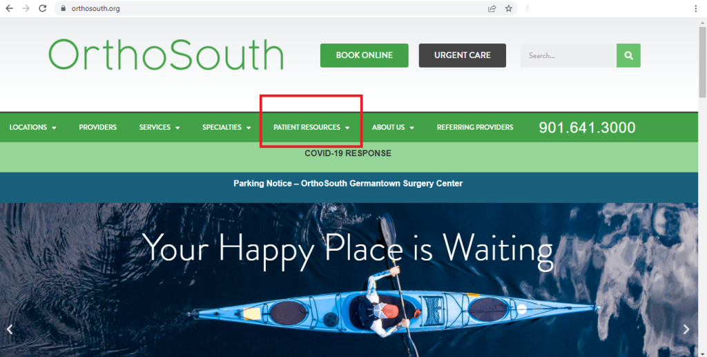 Orthosouth Patient Portal