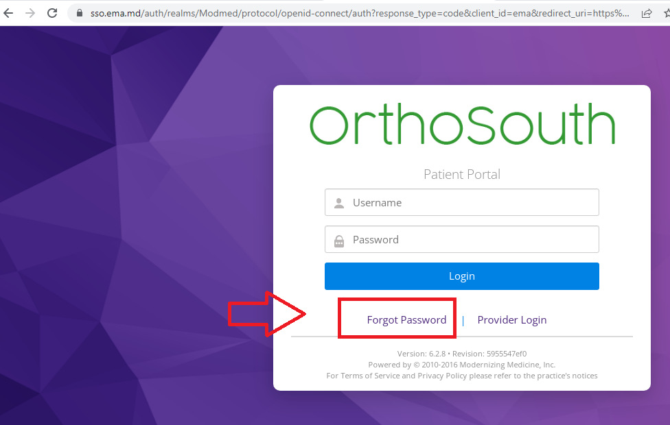 Orthosouth Patient Portal