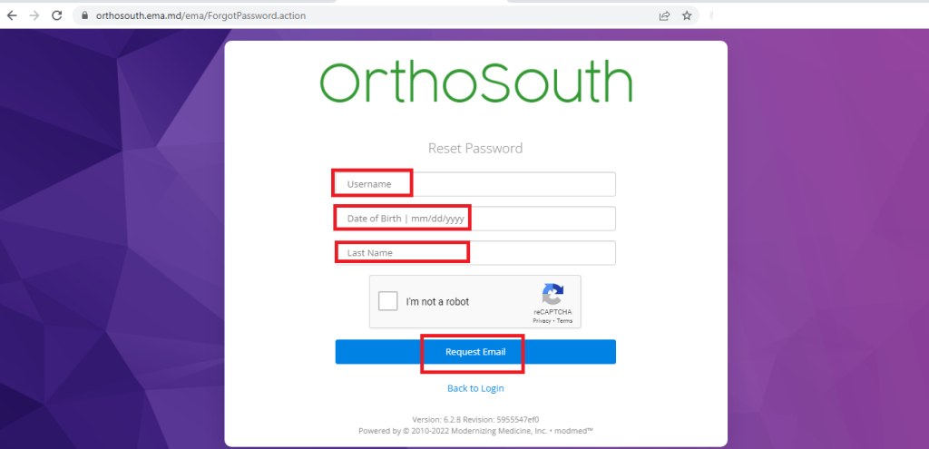 Orthosouth Patient Portal