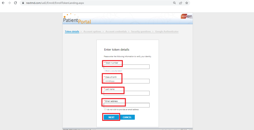 OSMC Patient Portal 