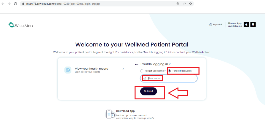 Wellmed Patient Portal