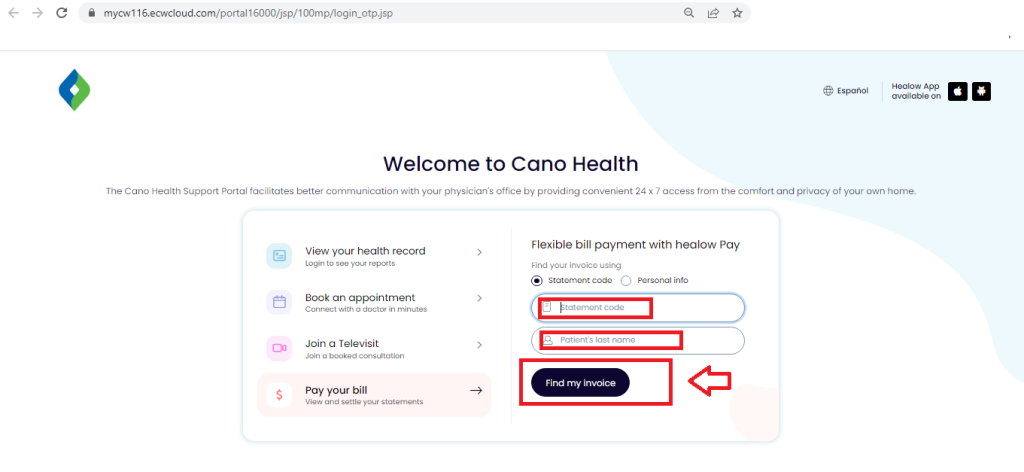 Cano Health Patient Portal 