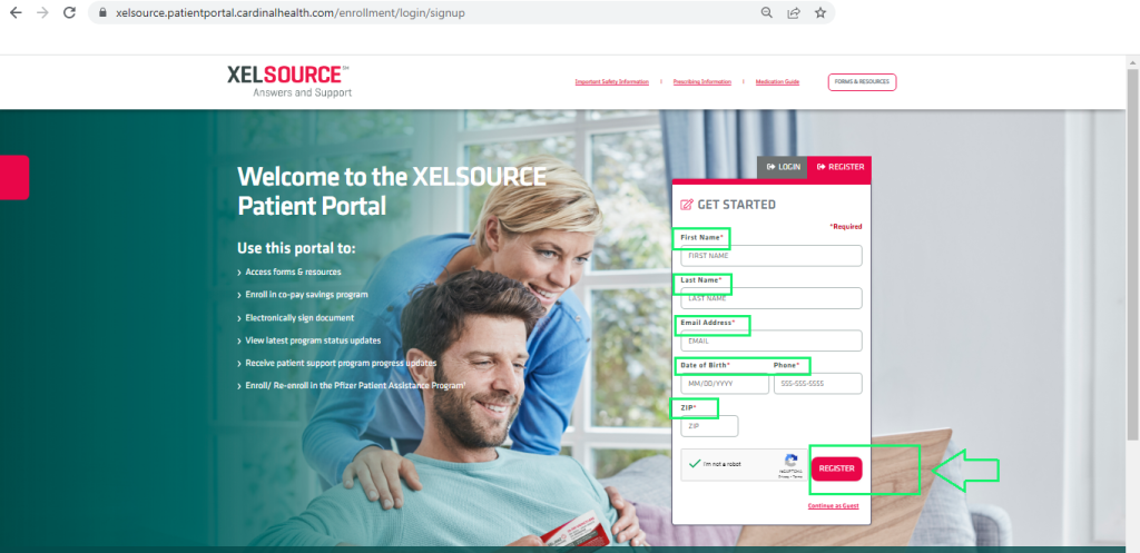 Xelsource Patient Portal