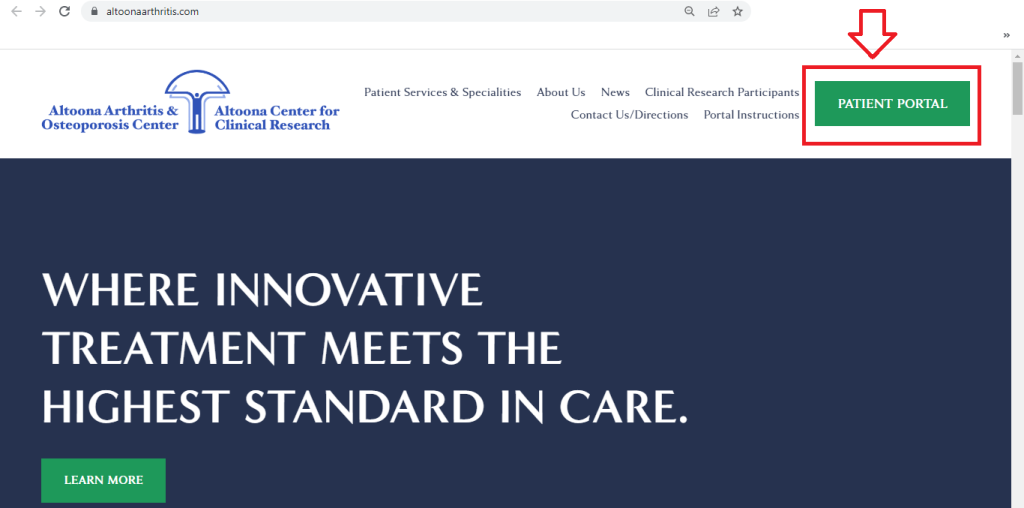 Altoona Arthritis Patient Portal 
