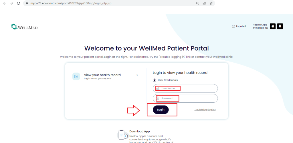 Wellmed Patient Portal