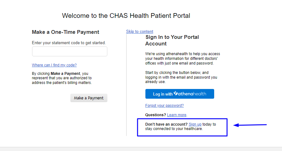 Chas patient portal