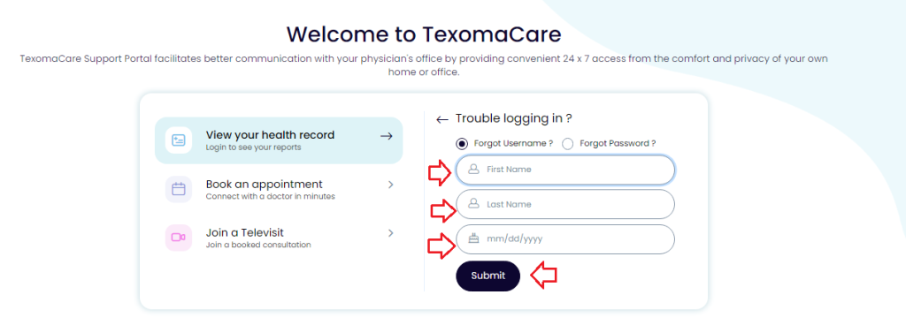 Texomacare Patient Portal