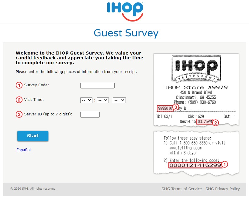 IHOP Guest Satisfaction Survey
