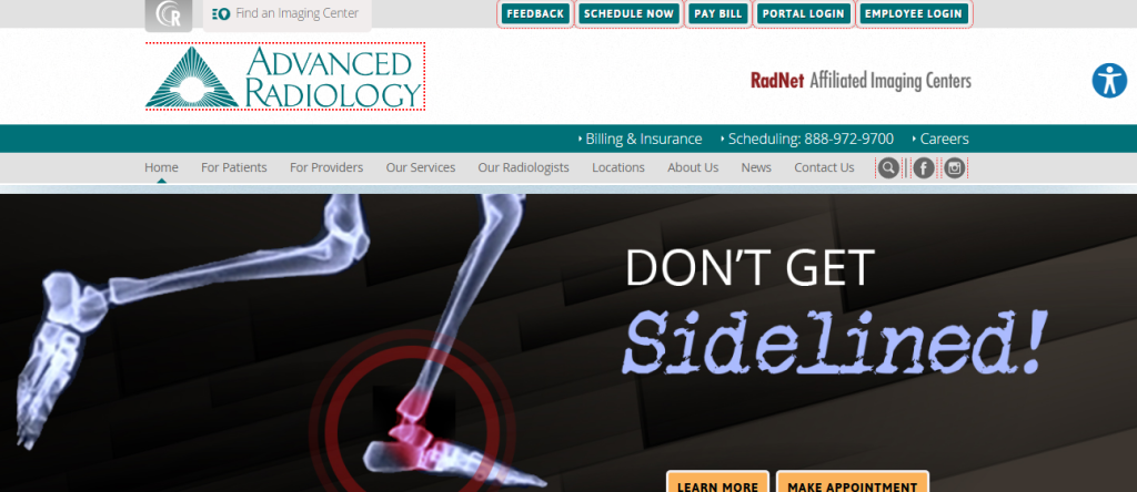 Advanced Radiology Patient Portal