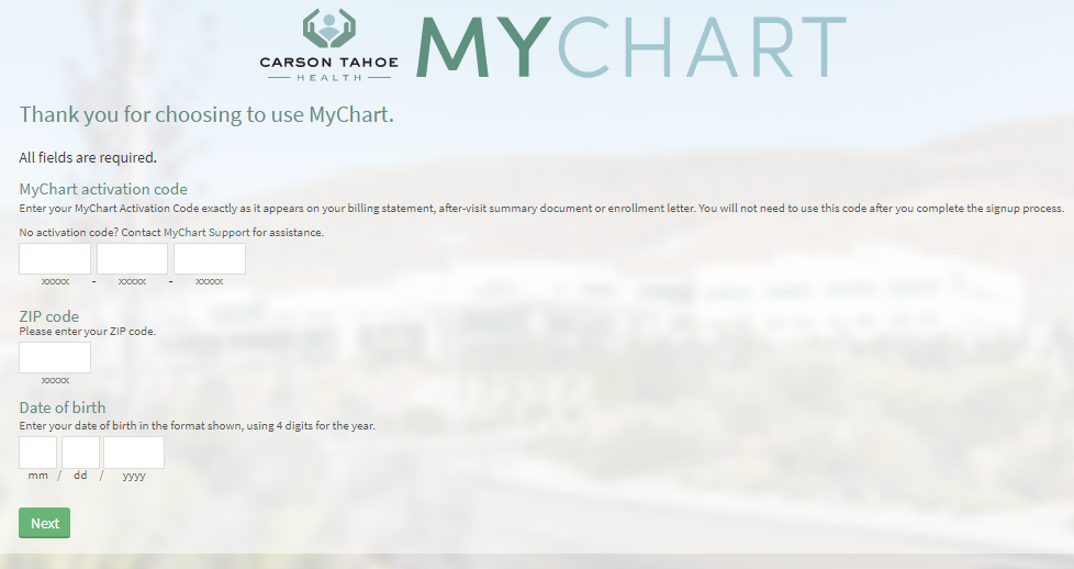 Carson Tahoe Patient Portal