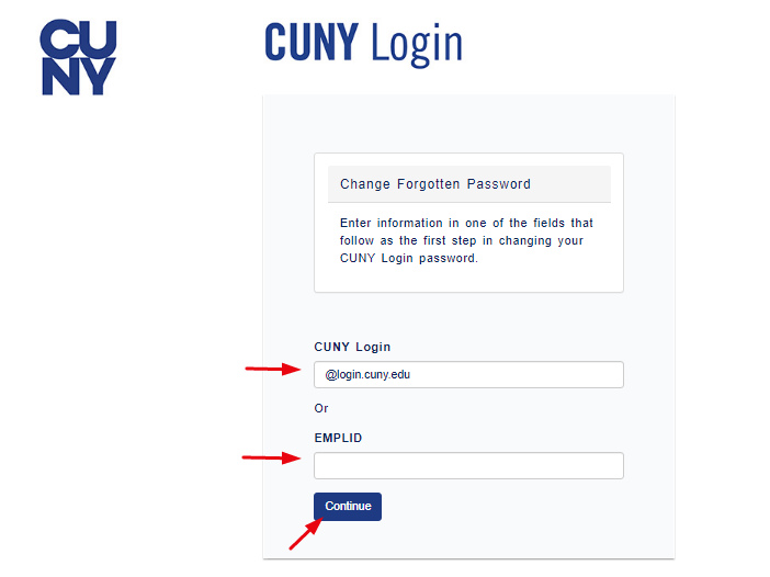 Reset Cunyfirst Password