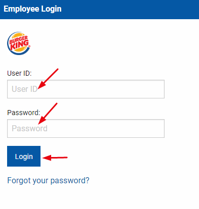 Burger King Employee Portal