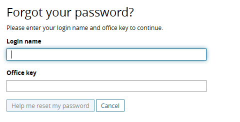 Reset the AdvancedMD Login Password