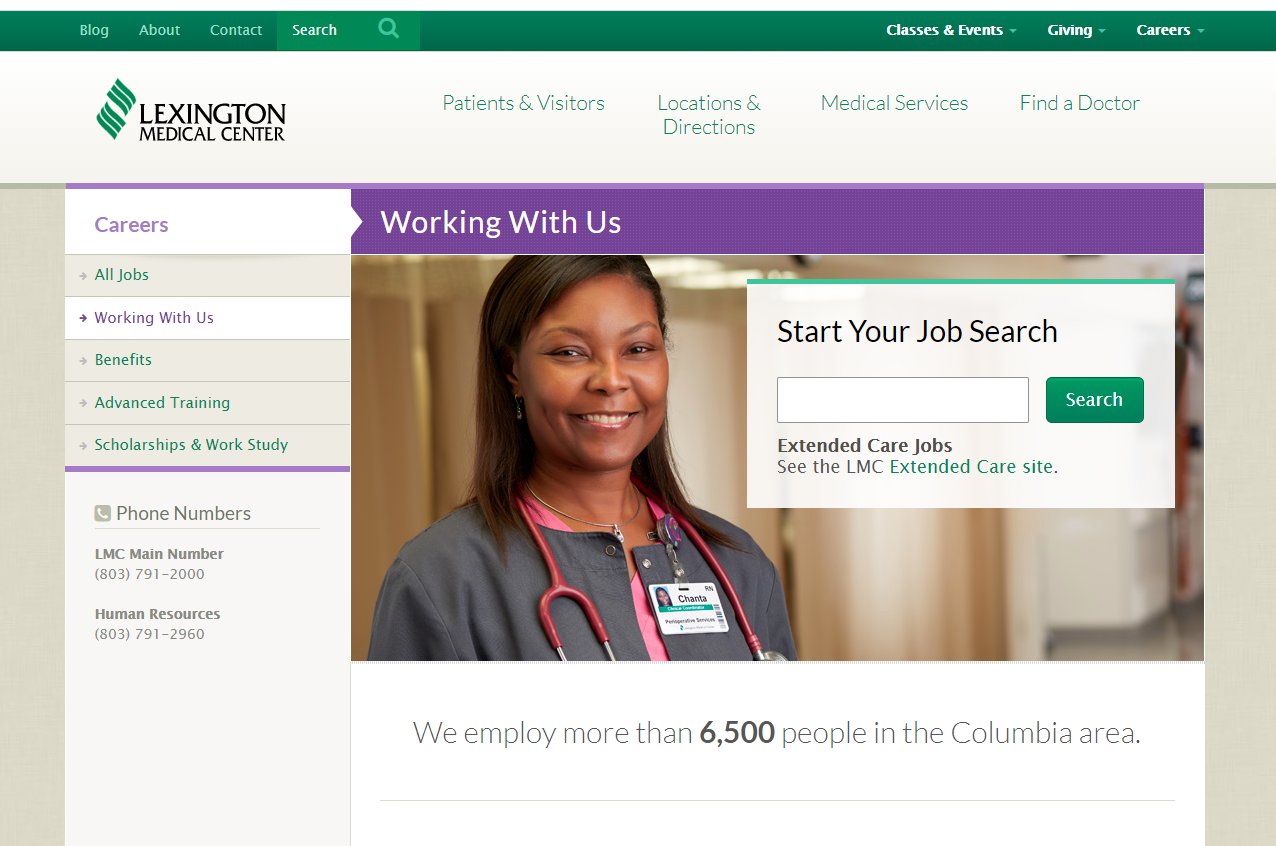 Lexington Medical Center Employee Portal